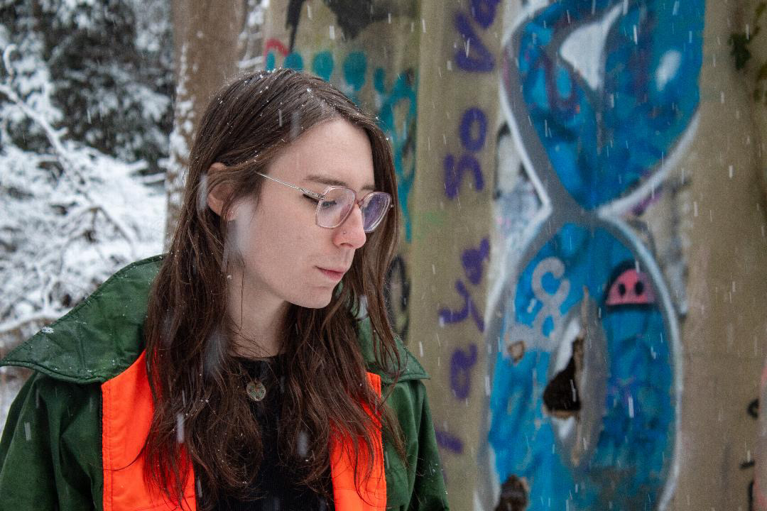 Half Decayed embracing nature's frigid touch