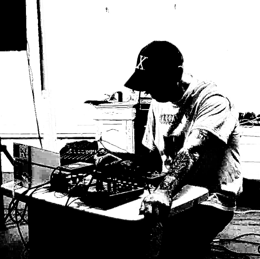 High contrast black and white Pacing Animal